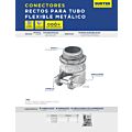Paq c/10 Conector recto flexible metálico para cable 1" Surtek