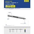 Broca para vidrios y azulejos de acero con cabeza de carburo de tungsteno 1/2" Surtek