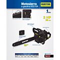 Motosierra a gasolina 16", 38cc Surtek