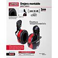 Orejera montable para casco NRR 30 dB Urrea
