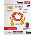 Paq c/60 Tapones para oídos reutilizables Urrea