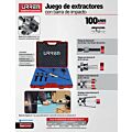 Juego de extractores interiores y exteriores con accesorios 3 ton, 8 piezas Urrea