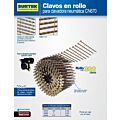 Clavos en rollo de 300 para clavadora neumática calibre 12 largo 2-1/2" Surtek