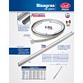 Paq c/10 Bisagra piano 1" x 1 m, natural, en caja Lock