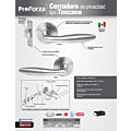Combo Toscana función doble, acero inoxidable, llave de puntos, en caja Proforza