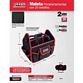 Maleta portaherramientas de poliéster 15" x 9" x 12" Urrea