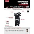 Compresor de aire eléctrico de banda  vertical 300 Lt, 3 HP, 127 V - 220 V Urrea