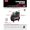 Compresor de aire eléctrico de banda 300 Lt, 5 HP, 220 V - 440 V Urrea