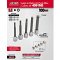 Juego de dados con punta Ribe cuadro de 3/8", 5 piezas Urrea