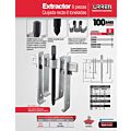 Extractor quijada recta tipo A 8 ton, 9 piezas en caja metálica Urrea