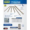 Juego de brocas para concreto de acero al carbono zanco recto, 6 piezas Surtek