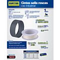 Paq c/10 Cinta sella roscas 1/2" x 13 m Surtek