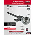 Multiplicador de torque reacción doble cuadro de 1/2" a 3/4", 1100 ft-lb Urrea