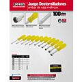 Juego de destornilladores con mango ámbar, de caja métricos, 11 piezas Urrea