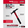 Martillo de laminero 13" mango de fibra de vidrio, para terminados Urrea