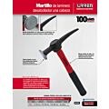 Martillo de laminero 13" mango de fibra de vidrio, para laminero desabollador Urrea