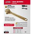 Llave ajustable de bronce-aluminio antichispa de 10" Urrea