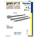 Cincel corta frío plano ancho SDS plus 10 mm, 250 mm Surtek