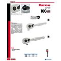 Matraca reversible mango corto para dado cuadro de 1/2", Quick Release Urrea