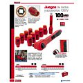 Juego de dados y accesorios cuadro de 1/2"  en pulgadas para 1000 V, 11 piezas Urrea