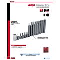 Juego de puntas torx cortas y largas hexágono de 3/8" con adaptador, 15 piezas Urrea