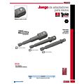 Juego de adaptadores para dados, varios cuadros, 3 piezas Urrea