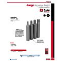 Juego de puntas bristol hexágono de 1/2", 4 piezas Urrea