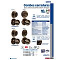 Combo de pomo bola función doble, latón antiguo, llave estándar, blíster Prolok