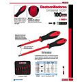 Destornillador con mango bimaterial 1000 V, punta plana 3/32" x 3" Urrea