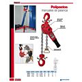 Polipasto manual de palanca de doble freno 3.2 ton, 1.8 m Urrea