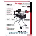 Cortadora de cerámicos 10" 1800 W 120 V, 4000 RPM Urrea