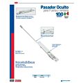 Paq c/10 Pasador oculto para puerta y ventana, galvanizada Lock