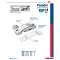 Paq c/10 Pasador para ventana con contra, natural Lock