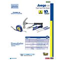 Juego combinado de herramienta para hogar, 6 piezas Foy
