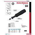 Destornillador de torque microajustable con mango plástico cuadro de 1/4", 3-15 in-lb Urrea