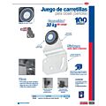 Juego de carretilla sencilla para clóset, galvanizada Lock