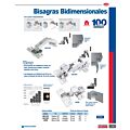Bisagra esquina bidimensional 165°, 35 mm Lock