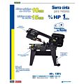 Sierra cinta para metales 4" 550 W 120 V, 1780 RPM Surtek