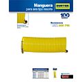 Manguera para aire tipo resorte 1/4" x 7.5 m Surtek
