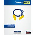 Paq c/12 Tapones desechables para oídos con cordón Surtek