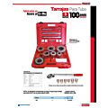 Juego de tarraja para tubo 1/2" a 2" NPT, 9 piezas Urrea