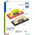Paq c/3 Flota de hule acabado fino con mango de madera 9-1/2" x 4" x 5/8" Surtek