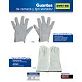 Guantes de carnaza con refuerzo en palma unitalla Surtek