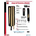 Juego de punzones guía y botador de bronce, 3 piezas Urrea