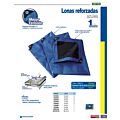 Lona de polietileno reforzada color azul 3 x 4 m Surtek