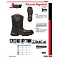 Botas de seguridad tipo roper con casquillo de acero #25 cm Urrea