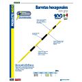 Barreta hexagonal con grip de 150 cm, 1" Surtek