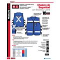Chaleco de seguridad tipo supervisor abierto con reflejante azul EG Urrea