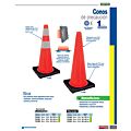 Cono de precaución sin banda reflejante, 45 cm Surtek