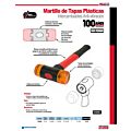 Martillo con tapas plásticas intercambiables con mango anti-vibración, 16 oz Urrea
